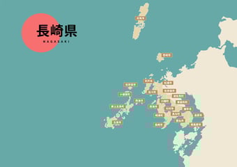 長崎県のビジネスフォン・クラウドPBX提案可能エリア